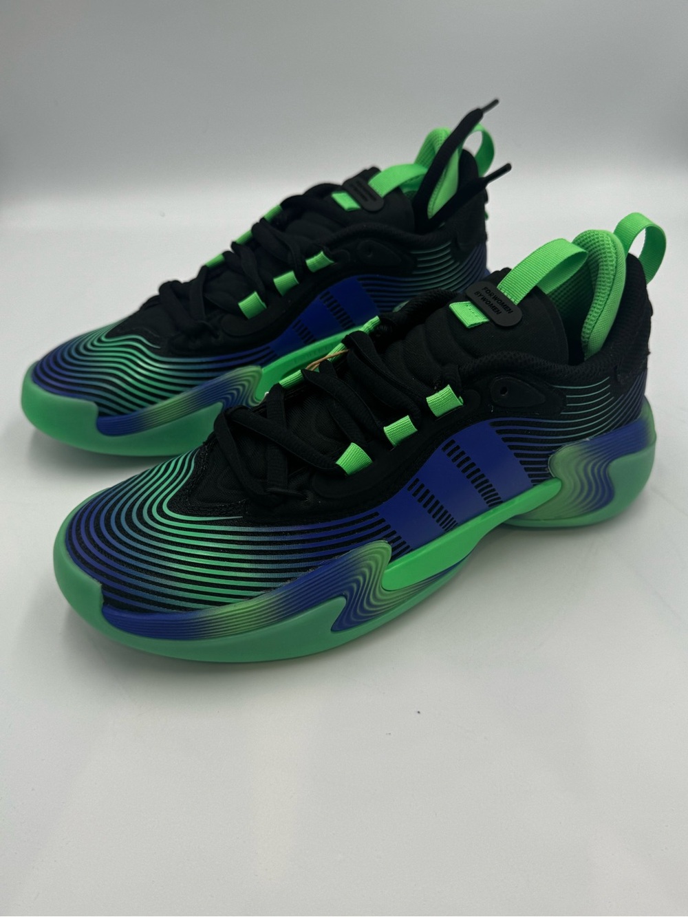 Adidas Exhibit Select 2.0 Pro Metamorphosis Womens 6 Black Green Blue JS0642 NWT
